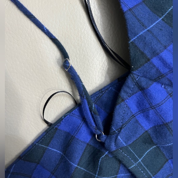 Zara Women’s V Neck Plaid Flannel Maxi Dress - Size S - Picture 9 of 11